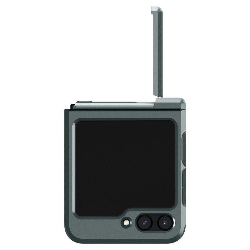 Spigen Tough Armor Pro dėklas, skirtas Samsung Galaxy Z Flip 5 - tamsiai žalias