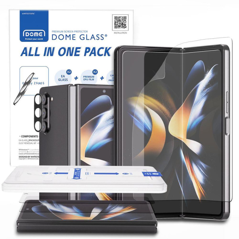 Whitestone All-In-One apsauginė plėvelė Samsung Galaxy Z Fold 5 - 2 vnt. Whitestone All-In-One apsauginė plėvelė Samsung Galaxy Z Fold 5 - 2 vnt.