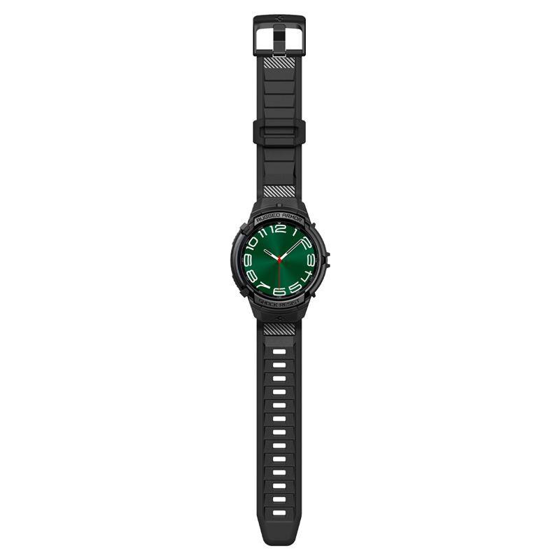 Spigen Rugged Armor Pro dėklas su dirželiu, skirtas Samsung Galaxy Watch 6 Classic (47 mm) - juodas Spigen Rugged Armor Pro dėklas su dirželiu, skirtas Samsung Galaxy Watch 6 Classic (47 mm) - juodas