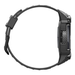 Spigen Rugged Armor Pro dėklas su dirželiu, skirtas Samsung Galaxy Watch 6 Classic (47 mm) - juodas