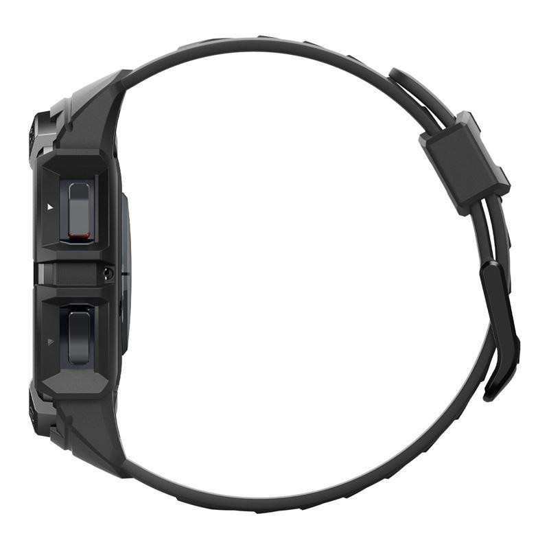 Spigen Rugged Armor Pro dėklas su dirželiu, skirtas Samsung Galaxy Watch 6 Classic (47 mm) - juodas