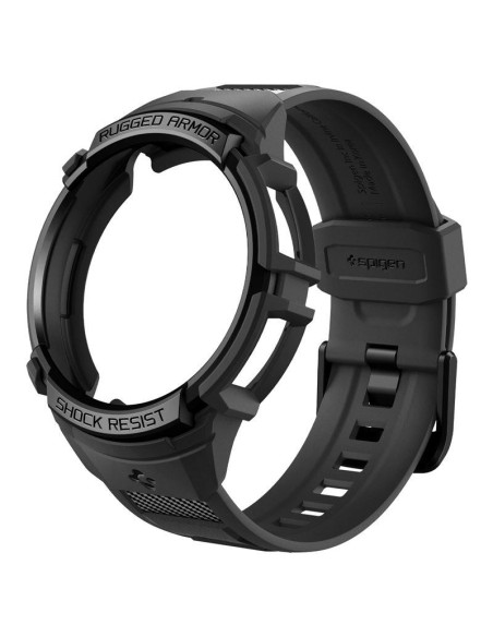 Spigen Rugged Armor Pro dėklas su dirželiu, skirtas Samsung Galaxy Watch 6 Classic (47 mm) - juodas Spigen Rugged Armor Pro dėklas su dirželiu, skirtas Samsung Galaxy Watch 6 Classic (47 mm) - juodas