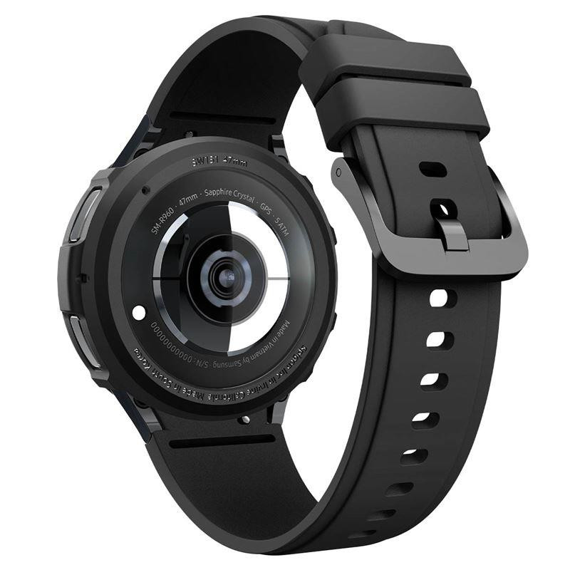 Spigen Liquid Air dėklas, skirtas Samsung Galaxy Watch 6 Classic (47 mm) - matinė juoda