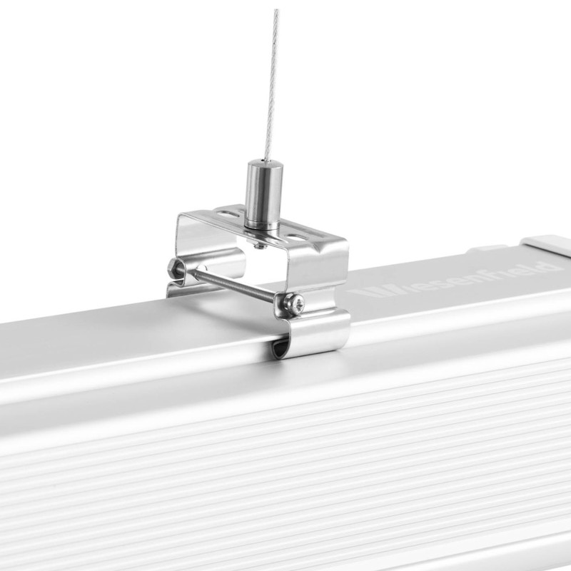 Lempos šviestuvas LED vandeniui atsparus hermetiškas dirbtuvių sandėliui IP65 6600 lm 150 cm 60 W