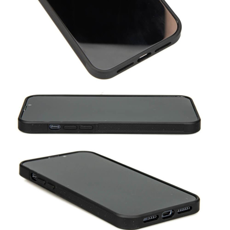 Medinis ir dervos dėklas skirtas iPhone 13 Pro Max Bewood Unique Uranus - mėlyna ir balta