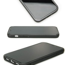Medinis ir dervos dėklas iPhone 12/ 12 Pro Bewood Unique Turquoise - turkis ir juodas