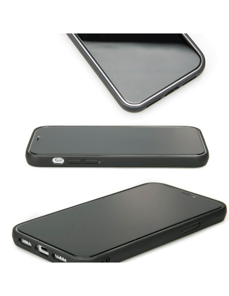 Medinis ir dervos dėklas iPhone 12/ 12 Pro Bewood Unique Turquoise - turkis ir juodas