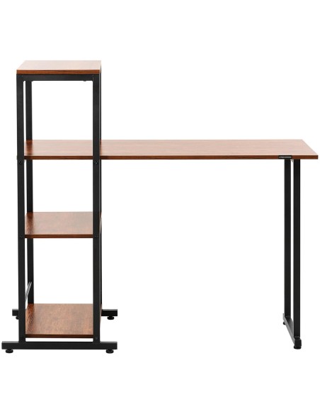 Pramoninis LOFT kompiuterio stalas su knygų spinta namų biurui 110 x 50 cm Pramoninis LOFT kompiuterio stalas su knygų spinta namų biurui 110 x 50 cm