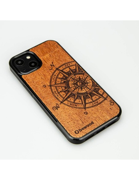 Bewood Traveller Merbau medinis dėklas skirtas iPhone 13 Bewood Traveller Merbau medinis dėklas skirtas iPhone 13