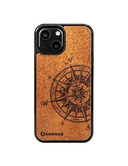 Medinis dėklas iPhone 13 Mini Bewood Traveller Merbau Medinis dėklas iPhone 13 Mini Bewood Traveller Merbau