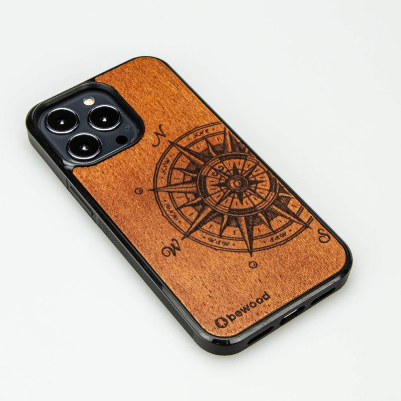 Medinis dėklas iPhone 13 Pro Bewood Traveller Merbau