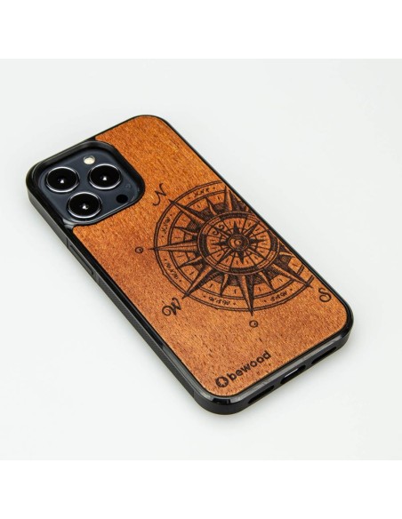 Medinis dėklas iPhone 13 Pro Bewood Traveller Merbau Medinis dėklas iPhone 13 Pro Bewood Traveller Merbau