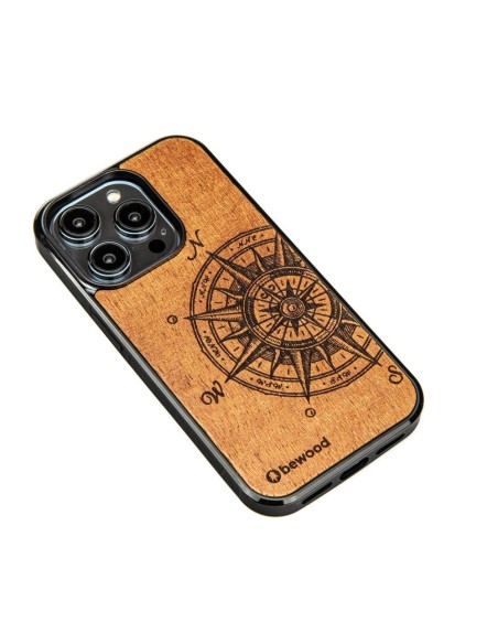 Medinis dėklas iPhone 14 Pro Bewood Traveller Merbau Medinis dėklas iPhone 14 Pro Bewood Traveller Merbau