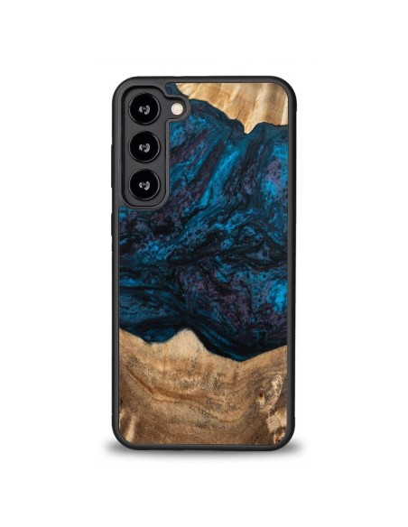 Medinis ir dervos dėklas, skirtas Samsung Galaxy S23 Plus Bewood Unique Neptun - tamsiai mėlyna ir juoda Medinis ir dervos dėklas, skirtas Samsung Galaxy S23 Plus Bewood Unique Neptun - tamsiai mėlyna ir juoda