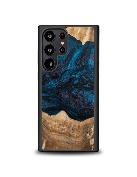 Medinis ir dervos dėklas, skirtas Samsung Galaxy S23 Ultra Bewood Unique Neptun - tamsiai mėlyna ir juoda Medinis ir dervos dėklas, skirtas Samsung Galaxy S23 Ultra Bewood Unique Neptun - tamsiai mėlyna ir juoda