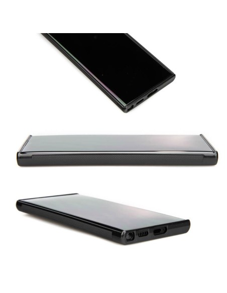 Medinis ir dervos dėklas, skirtas Samsung Galaxy S22 Ultra Bewood Unique Vegas - rožinė ir mėlyna