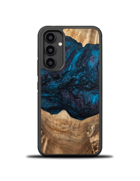 Medinis ir dervos dėklas, skirtas Samsung Galaxy A54 5G Bewood Unique Neptun - tamsiai mėlyna ir juoda Medinis ir dervos dėklas, skirtas Samsung Galaxy A54 5G Bewood Unique Neptun - tamsiai mėlyna ir juoda