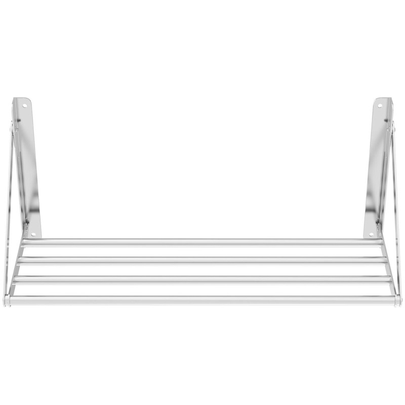 Nerūdijančio plieno sulankstoma sieninė lentyna iki 40 kg 80 x 30 cm