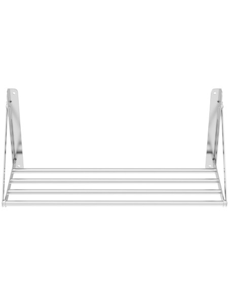 Nerūdijančio plieno sulankstoma sieninė lentyna iki 40 kg 80 x 30 cm Nerūdijančio plieno sulankstoma sieninė lentyna iki 40 kg 80 x 30 cm