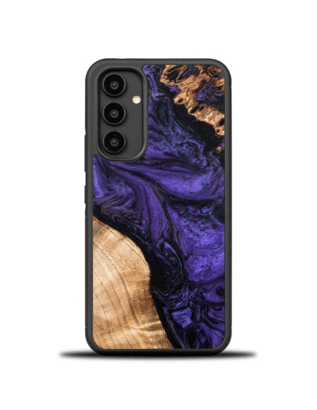 Medinis ir dervos dėklas Samsung Galaxy A54 5G Bewood Unique Violet - violetinė ir juoda Medinis ir dervos dėklas Samsung Galaxy A54 5G Bewood Unique Violet - violetinė ir juoda