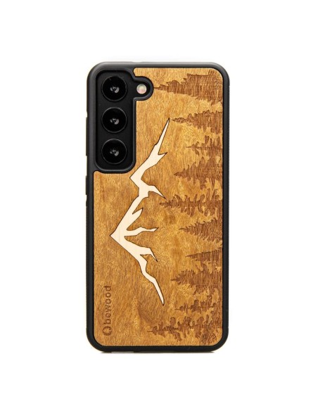 Medinis Samsung Galaxy S23 Bewood Mount Imbuia dėklas Medinis Samsung Galaxy S23 Bewood Mount Imbuia dėklas