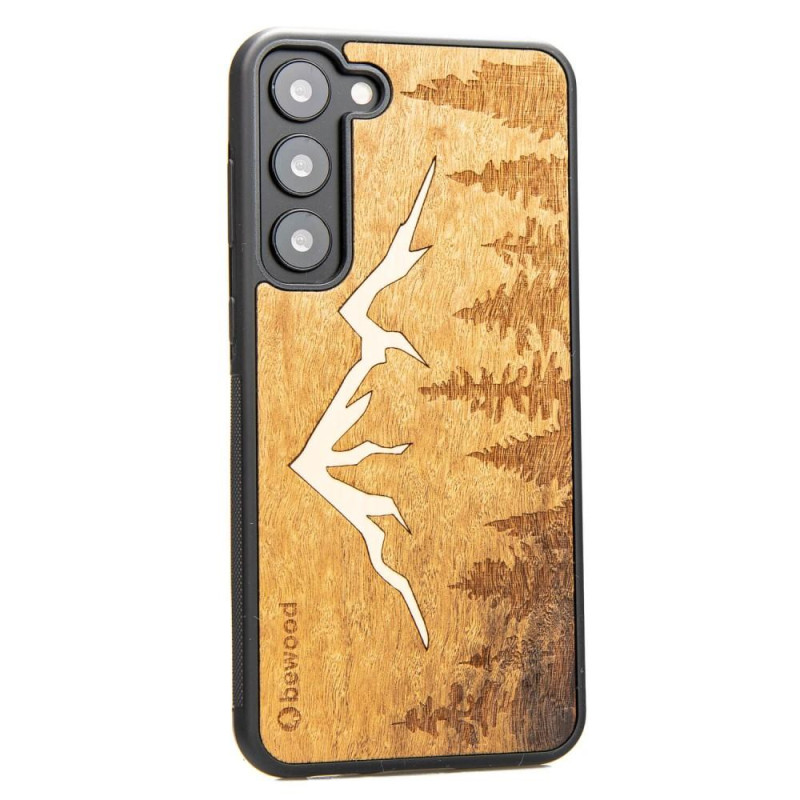 Medinis Samsung Galaxy S23 Plus Bewood Mount Imbuia dėklas