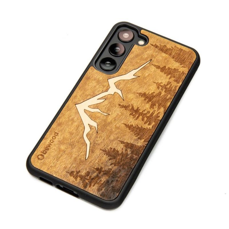 Medinis Samsung Galaxy S23 Plus Bewood Mount Imbuia dėklas