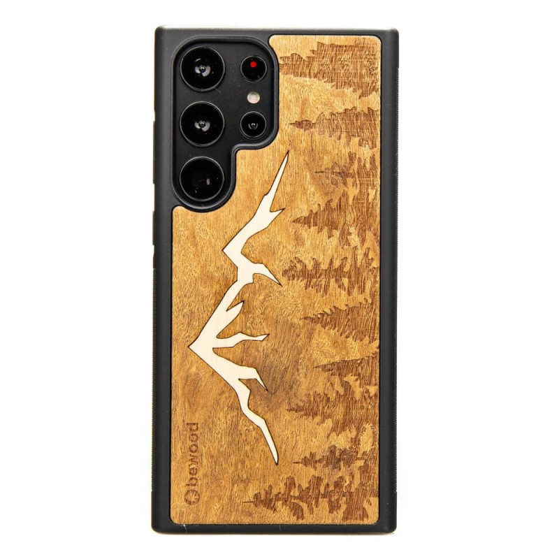 Medinis Samsung Galaxy S23 Ultra Bewood Mount Imbuia dėklas Medinis Samsung Galaxy S23 Ultra Bewood Mount Imbuia dėklas