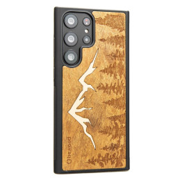 Medinis Samsung Galaxy S23 Ultra Bewood Mount Imbuia dėklas
