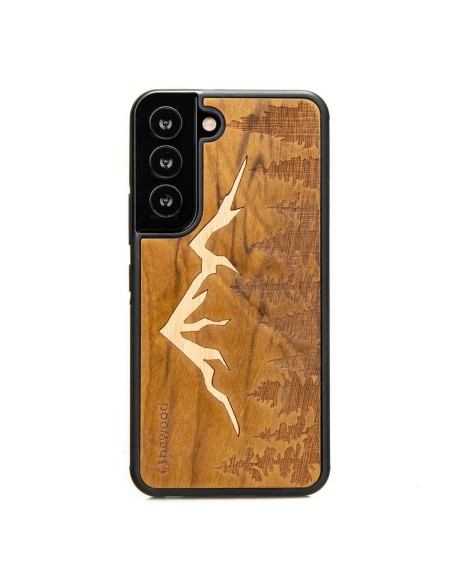 Medinis Samsung Galaxy S22 Bewood Mount Imbuia dėklas Medinis Samsung Galaxy S22 Bewood Mount Imbuia dėklas