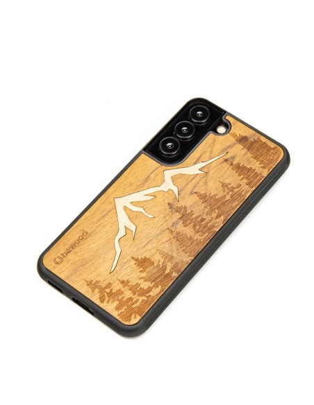 Medinis Samsung Galaxy S22 Bewood Mount Imbuia dėklas Medinis Samsung Galaxy S22 Bewood Mount Imbuia dėklas
