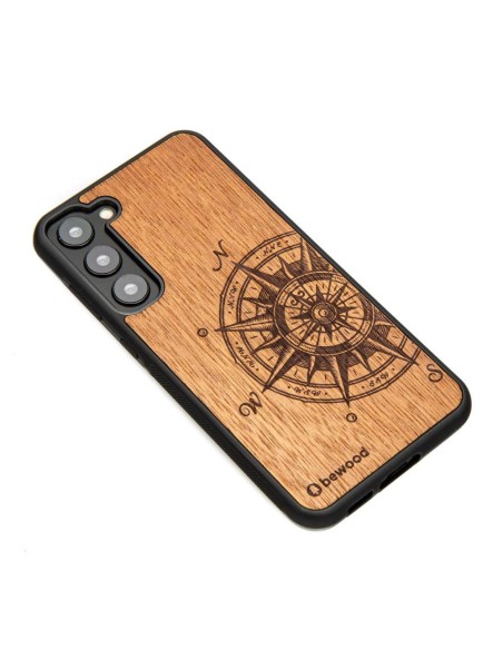 Medinis Samsung Galaxy S23 Plus Bewood Traveler Merbau dėklas Medinis Samsung Galaxy S23 Plus Bewood Traveler Merbau dėklas
