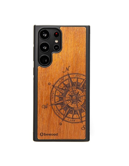 Medinis Samsung Galaxy S23 Ultra Bewood Traveler Merbau dėklas Medinis Samsung Galaxy S23 Ultra Bewood Traveler Merbau dėklas