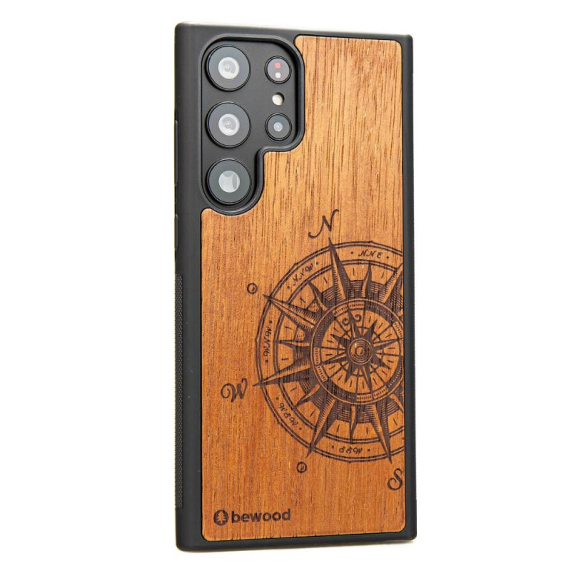 Medinis Samsung Galaxy S23 Ultra Bewood Traveler Merbau dėklas