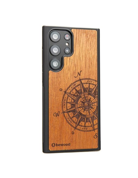 Medinis Samsung Galaxy S23 Ultra Bewood Traveler Merbau dėklas Medinis Samsung Galaxy S23 Ultra Bewood Traveler Merbau dėklas