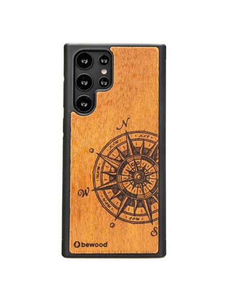 Medinis Samsung Galaxy S22 Ultra Bewood Traveler Merbau dėklas Medinis Samsung Galaxy S22 Ultra Bewood Traveler Merbau dėklas