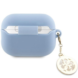 Guess 3D Rubber 4G Diamond Charm dėklas, skirtas AirPods Pro 2 – mėlynas