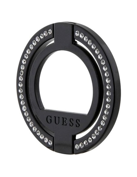 Guess MagSafe Ring Kalnų krištolinis laikiklis - juodas Guess MagSafe Ring Kalnų krištolinis laikiklis - juodas