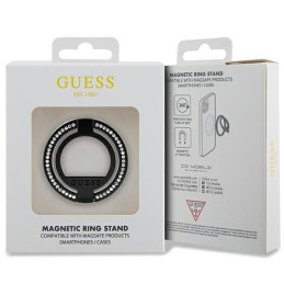 Guess MagSafe Ring Kalnų krištolinis laikiklis - juodas