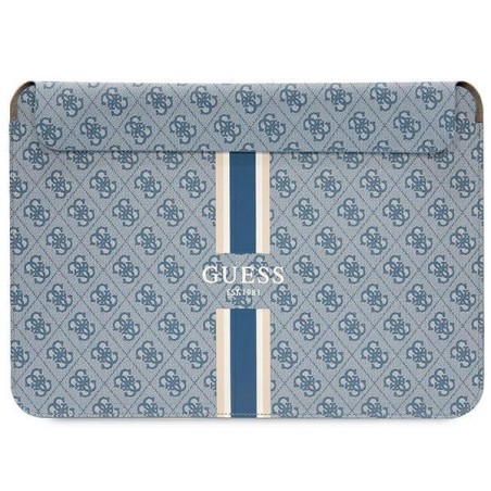Guess 4G Printed Stripes dangtelis 16" nešiojamam kompiuteriui - mėlynas Guess 4G Printed Stripes dangtelis 16" nešiojamam kompiuteriui - mėlynas