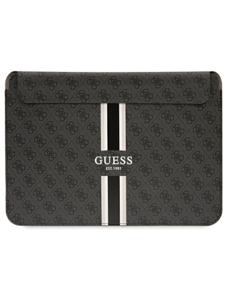 Guess 4G Printed Stripes dangtelis 16" nešiojamam kompiuteriui – juodas Guess 4G Printed Stripes dangtelis 16" nešiojamam kompiuteriui – juodas