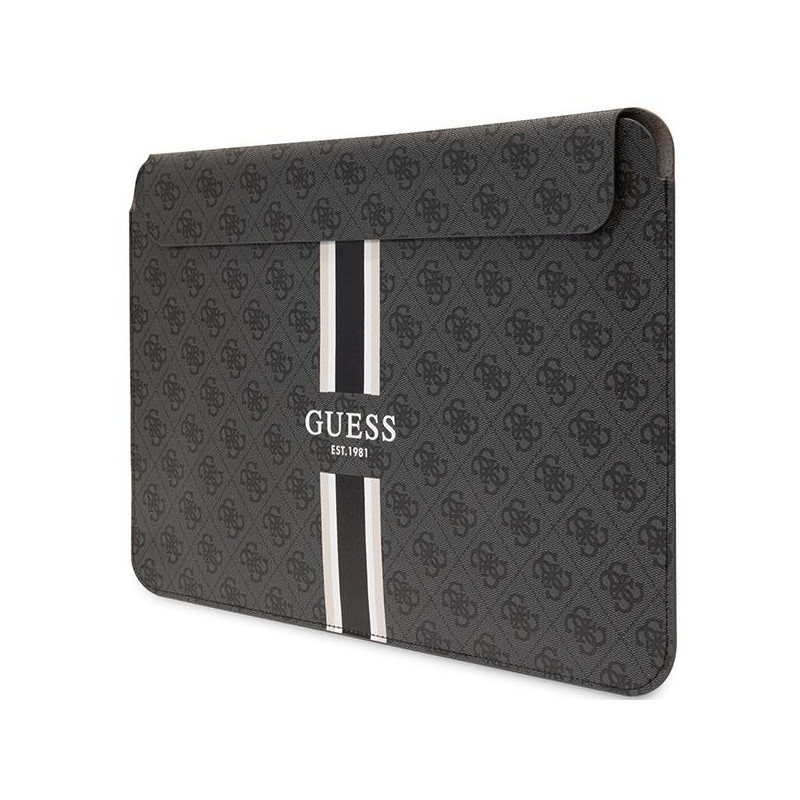 Guess 4G Printed Stripes dangtelis 16" nešiojamam kompiuteriui – juodas