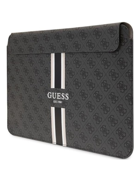 Guess 4G Printed Stripes dangtelis 16" nešiojamam kompiuteriui – juodas Guess 4G Printed Stripes dangtelis 16" nešiojamam kompiuteriui – juodas