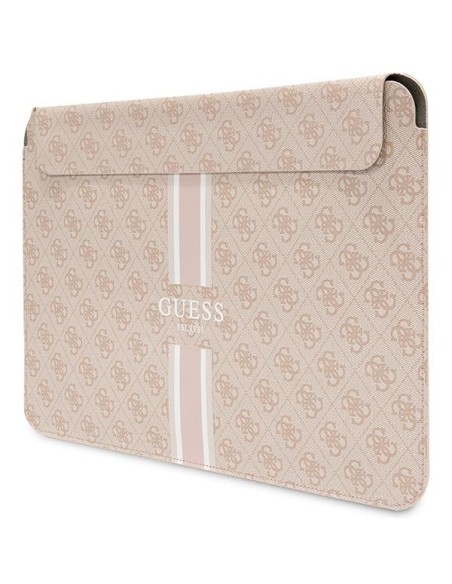 Guess 4G Printed Stripes dangtelis 16" nešiojamam kompiuteriui – rožinis Guess 4G Printed Stripes dangtelis 16" nešiojamam kompiuteriui – rožinis