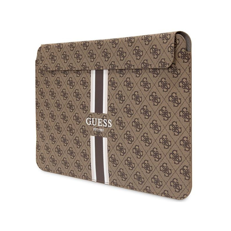 Guess 4G Printed Stripes dangtelis 16" nešiojamam kompiuteriui – rudas