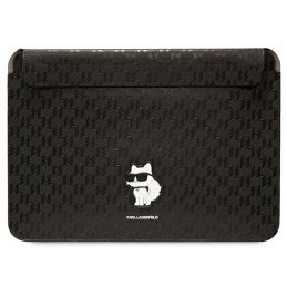Karl Lagerfeld Saffiano Monogram Choupette dėklas 14" nešiojamam kompiuteriui - juodas