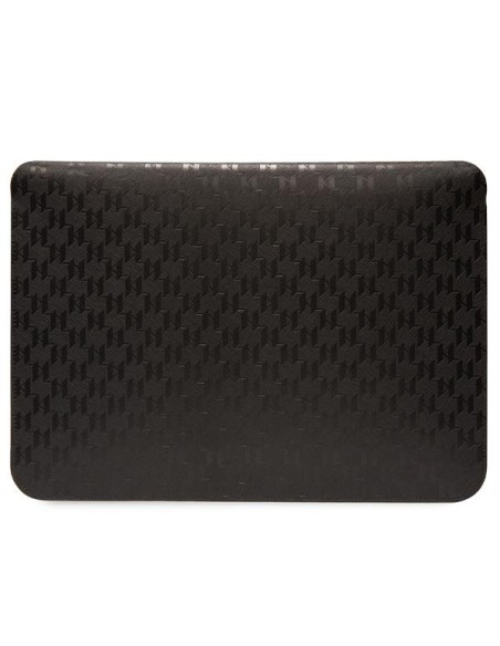 Karl Lagerfeld Saffiano Monogram Choupette dėklas 14" nešiojamam kompiuteriui - juodas