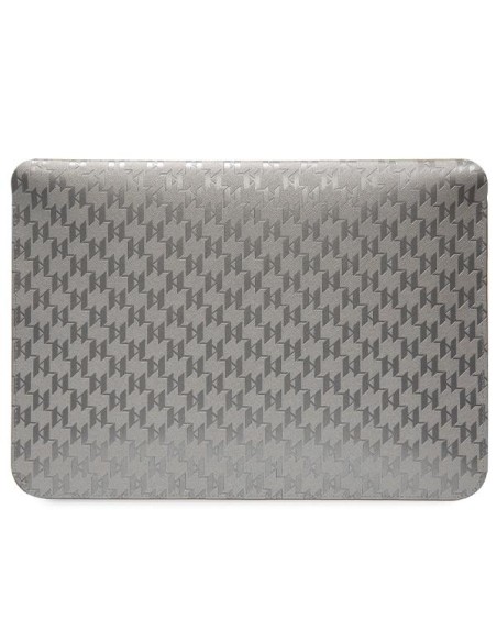 Karl Lagerfeld Saffiano Monogram Ikonik dėklas 14" nešiojamam kompiuteriui – sidabrinis Karl Lagerfeld Saffiano Monogram Ikonik dėklas 14" nešiojamam kompiuteriui – sidabrinis