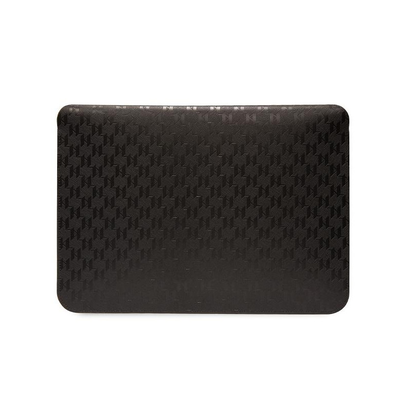 Karl Lagerfeld Saffiano Monogram Ikonik dėklas 14" nešiojamam kompiuteriui - juodas