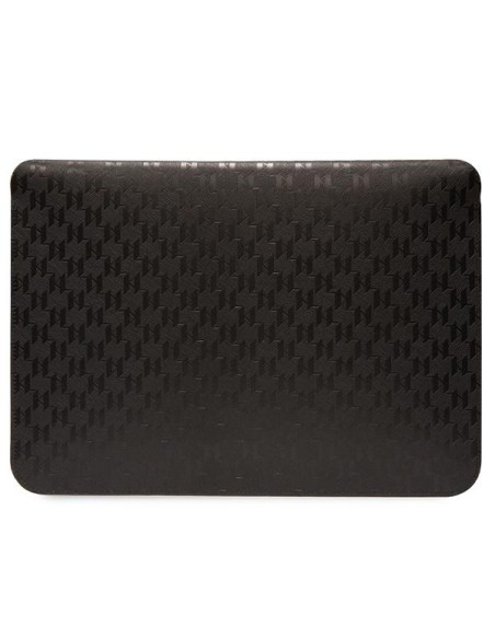 Karl Lagerfeld Saffiano Monogram Choupette dėklas 16" nešiojamam kompiuteriui - juodas Karl Lagerfeld Saffiano Monogram Choupette dėklas 16" nešiojamam kompiuteriui - juodas